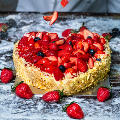 Vanilla Custard Strawberries