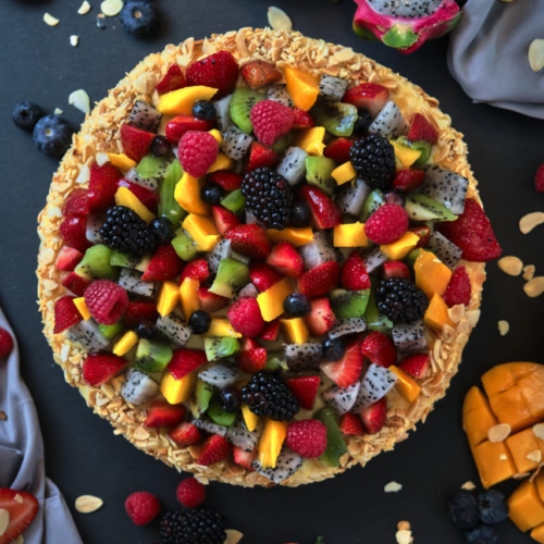 Round Fruit Cake