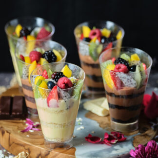 Mixed Fruit Custard Cups (Minimum quantity 8pcs)